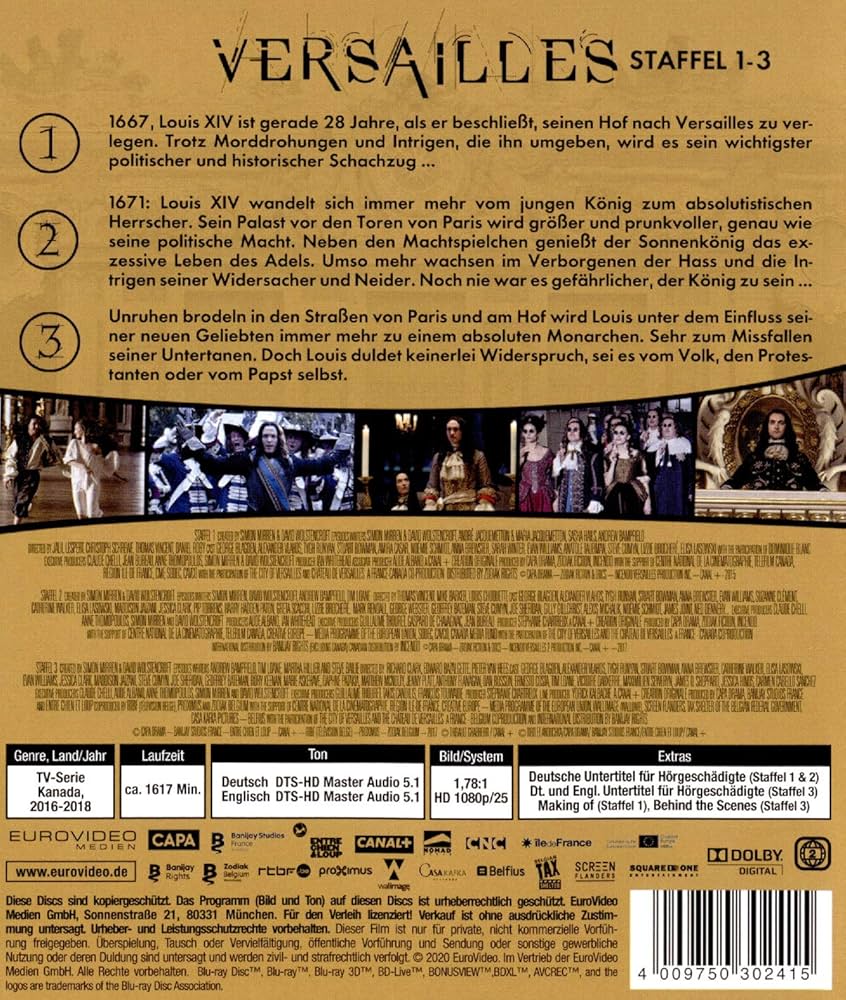 Amazon.com: Versailles (Complete Series) - 9-Disc Box Set